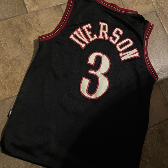 Iverson Sixers Jersey #3 sz Small - Picture 1 of 5
